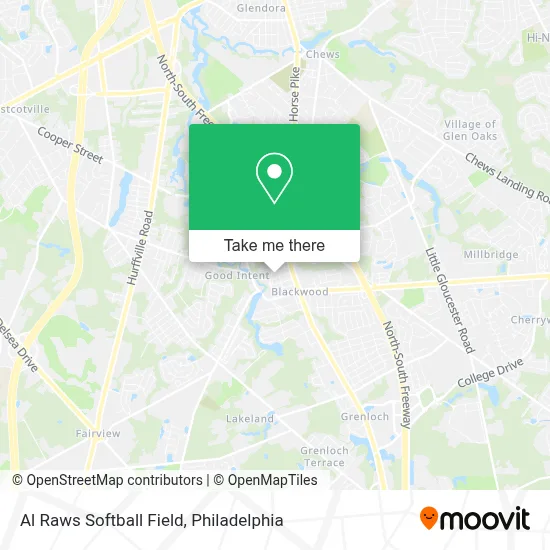 Al Raws Softball Field map