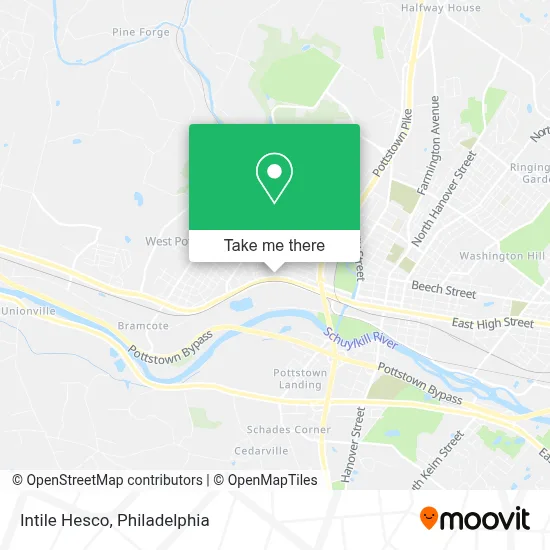 Intile Hesco map