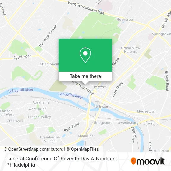 General Conference Of Seventh Day Adventists map