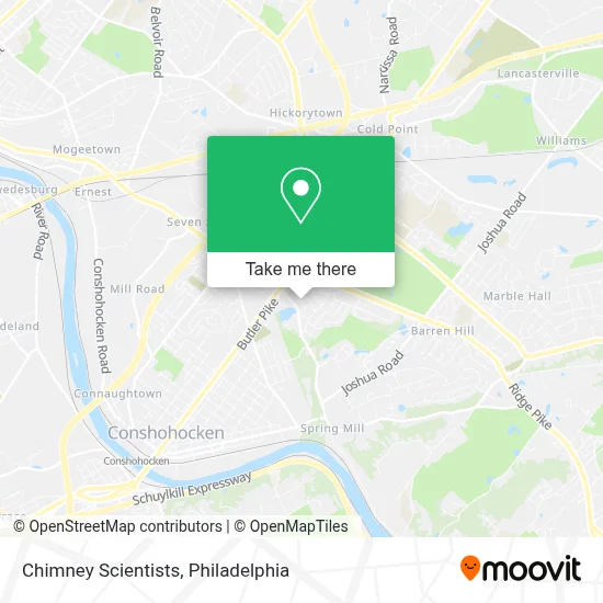 Chimney Scientists map