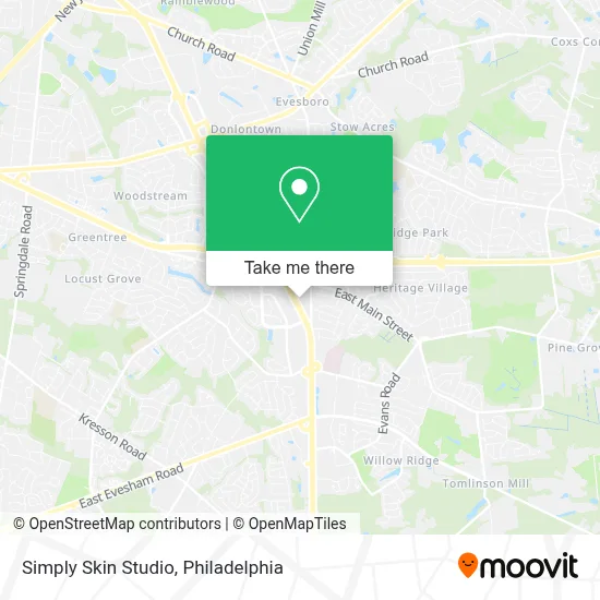 Simply Skin Studio map