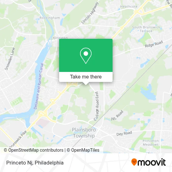 Princeto Nj map