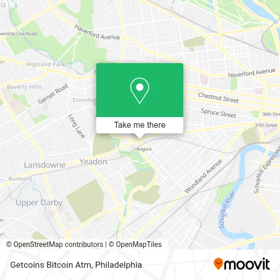 Getcoins Bitcoin Atm map