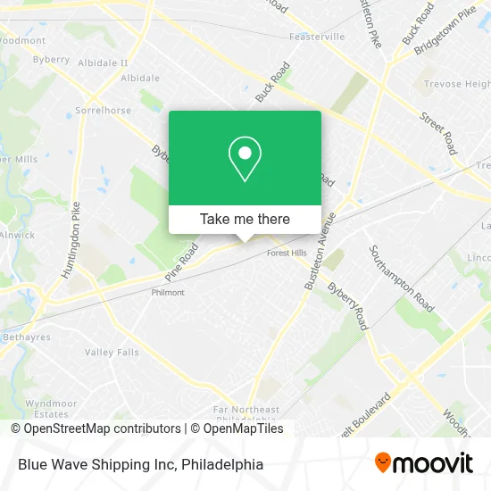 Blue Wave Shipping Inc map