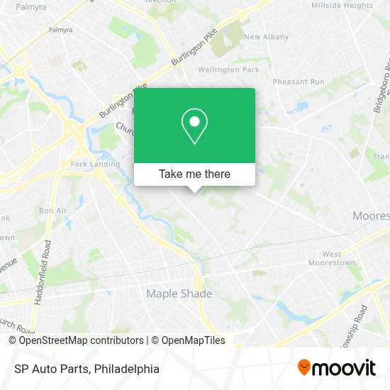 SP Auto Parts map