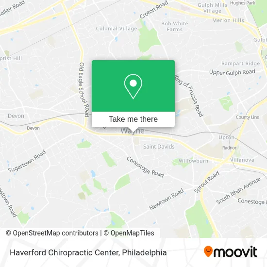Haverford Chiropractic Center map