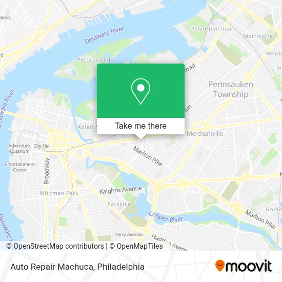Auto Repair Machuca map
