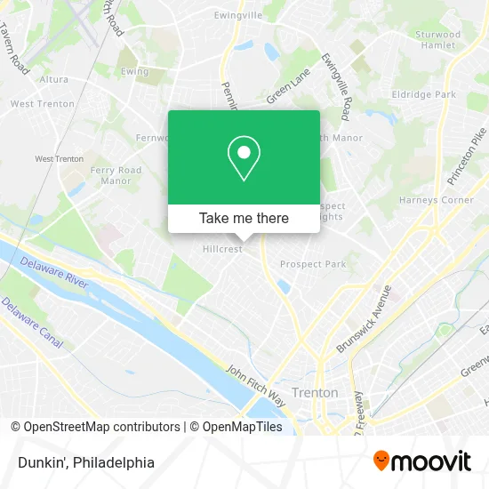 Dunkin' map