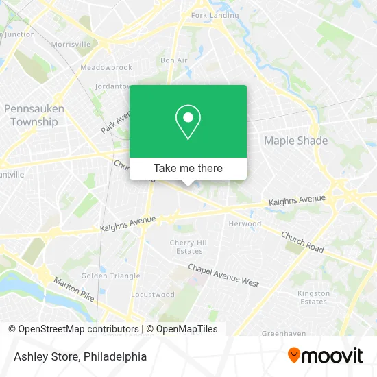 Ashley Store map