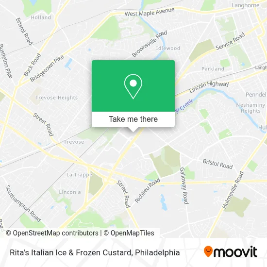 Rita's Italian Ice & Frozen Custard map