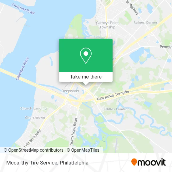 Mccarthy Tire Service map