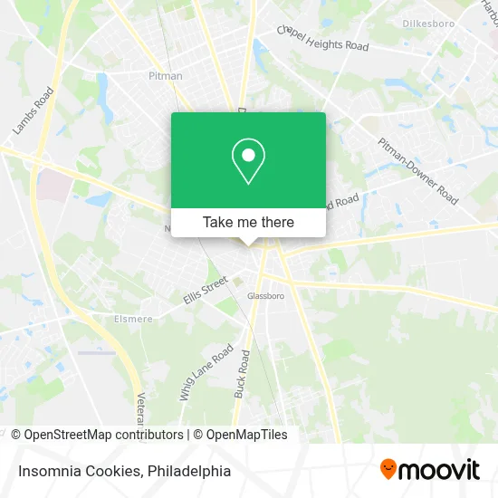 Insomnia Cookies map