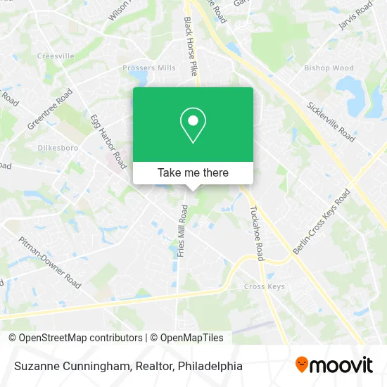 Suzanne Cunningham, Realtor map