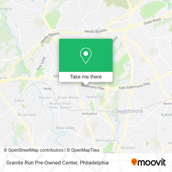 Granite Run Pre-Owned Center map