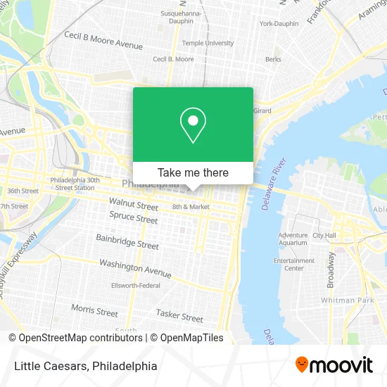 Little Caesars map