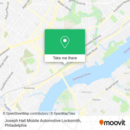 Joseph Hall Mobile Automotive Locksmith map