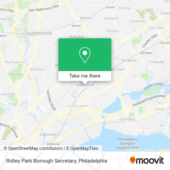 Ridley Park Borough Secretary map