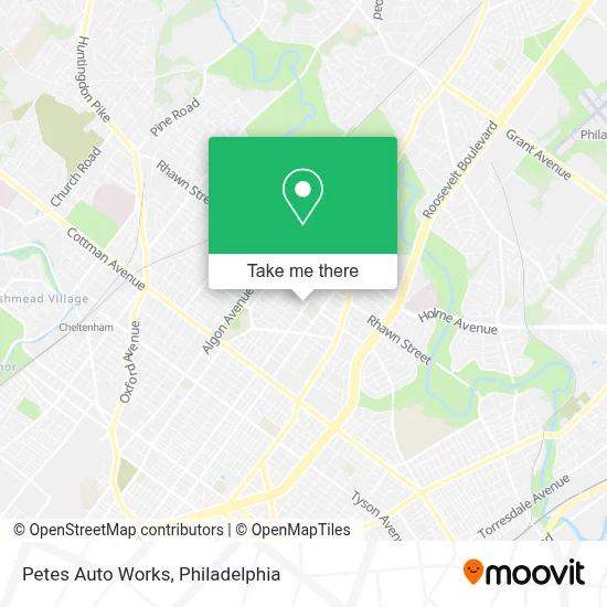 Petes Auto Works map