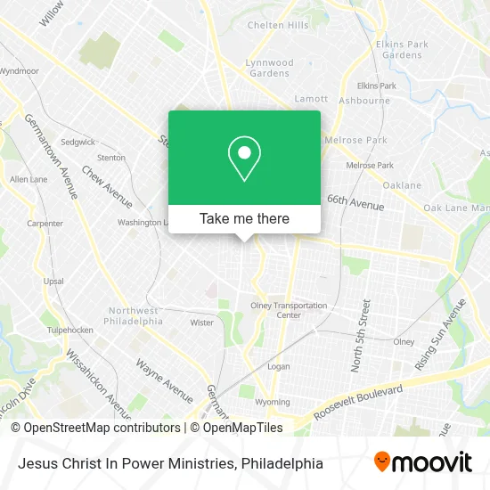 Jesus Christ In Power Ministries map