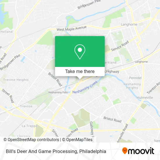 Bill's Deer And Game Processing map