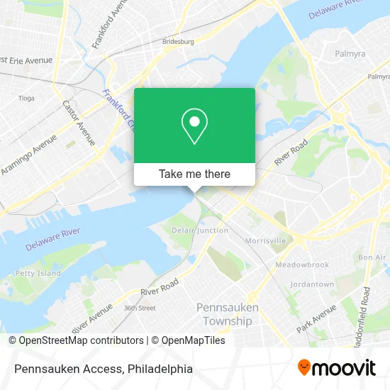Pennsauken Access map