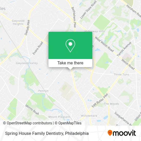Spring House Family Dentistry map