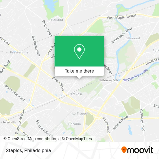Staples map