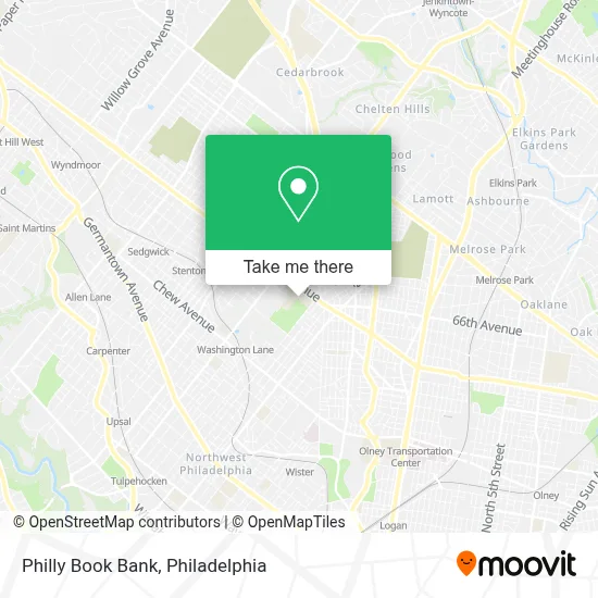 Philly Book Bank map
