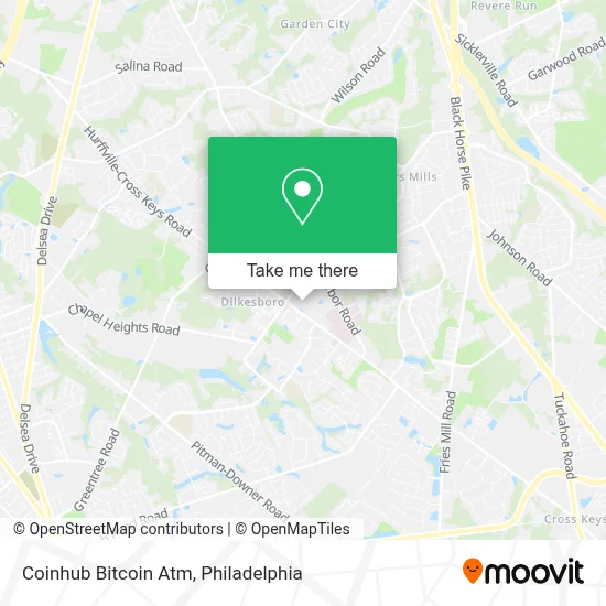 Coinhub Bitcoin Atm map