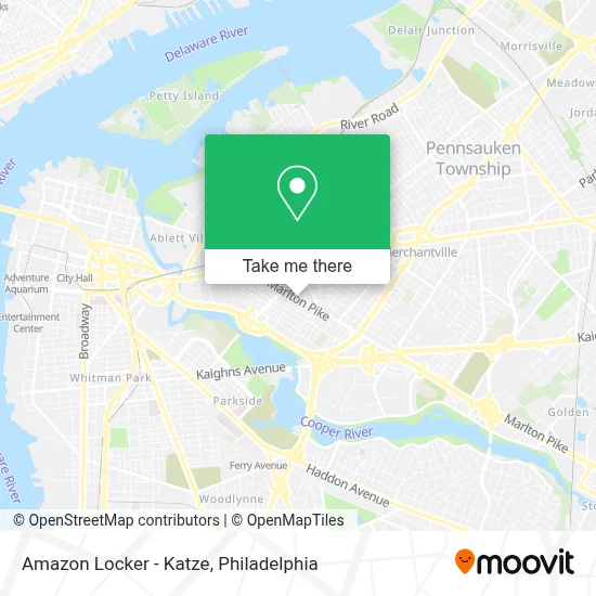 Amazon Locker - Katze map