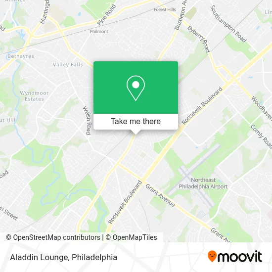 Aladdin Lounge map