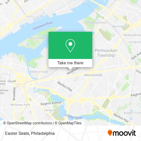 Easter Seals map