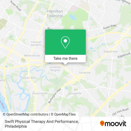 Swift Physical Therapy And Performance map