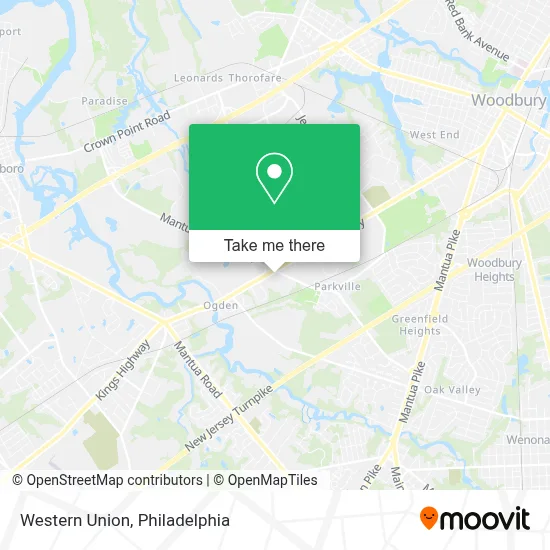 Western Union map