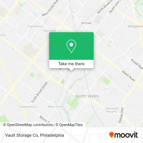 Vault Storage Co map
