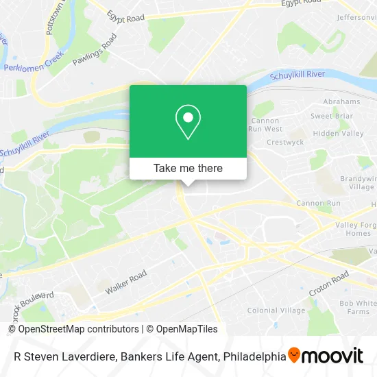 R Steven Laverdiere, Bankers Life Agent map