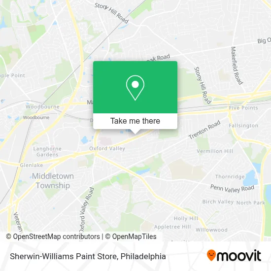 Sherwin-Williams Paint Store map