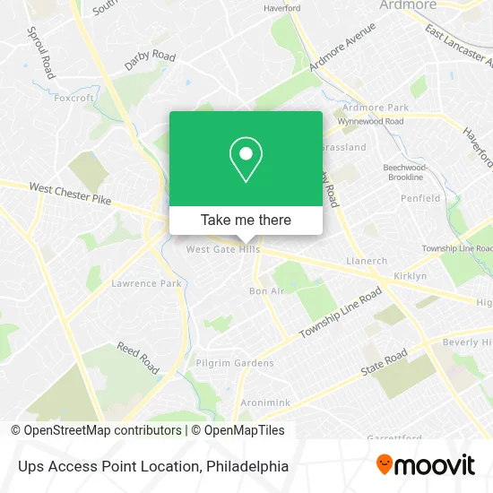 Ups Access Point Location map