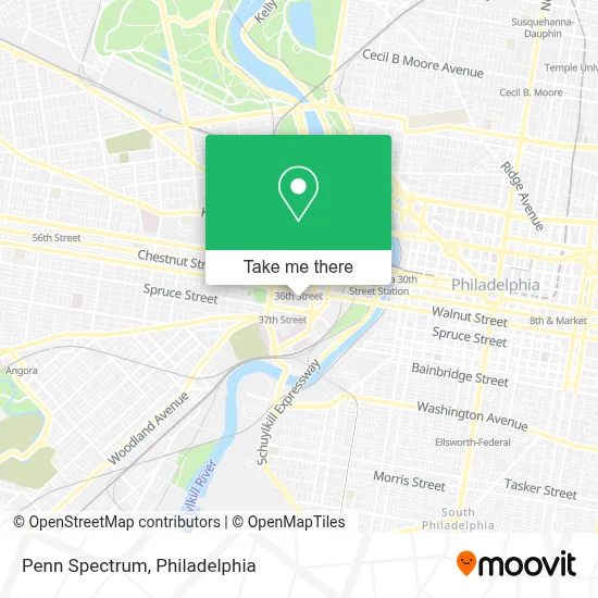 Penn Spectrum map