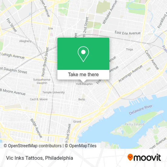 Vic Inks Tattoos map