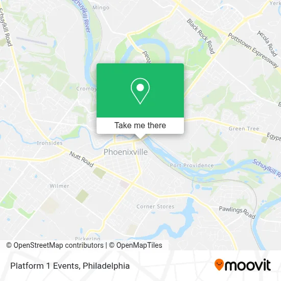 Platform 1 Events map