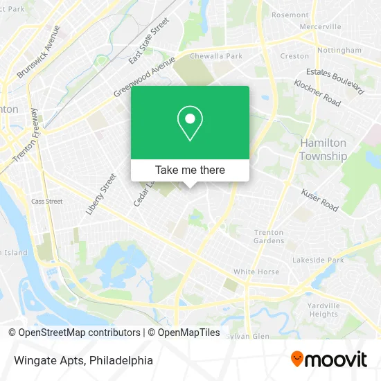 Wingate Apts map