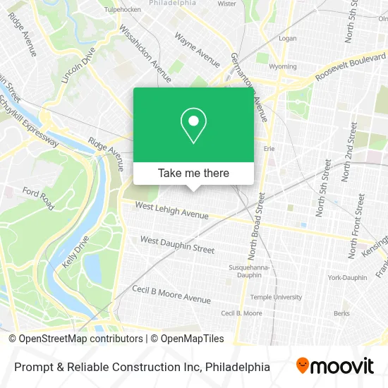 Prompt & Reliable Construction Inc map