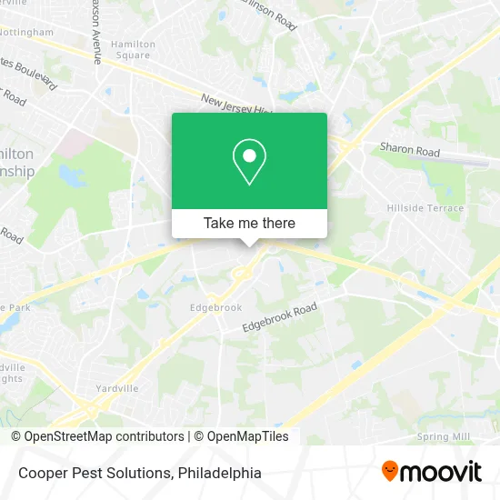 Cooper Pest Solutions map