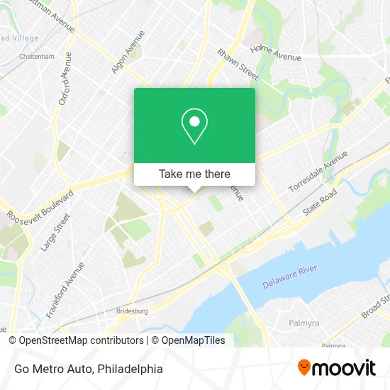 Go Metro Auto map