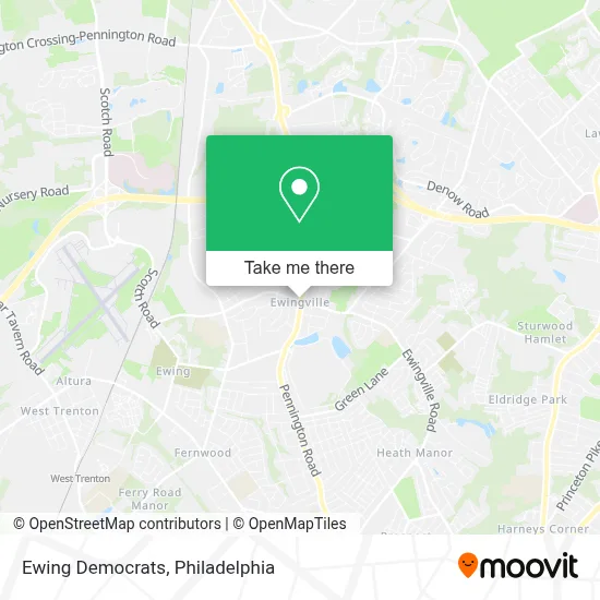 Ewing Democrats map