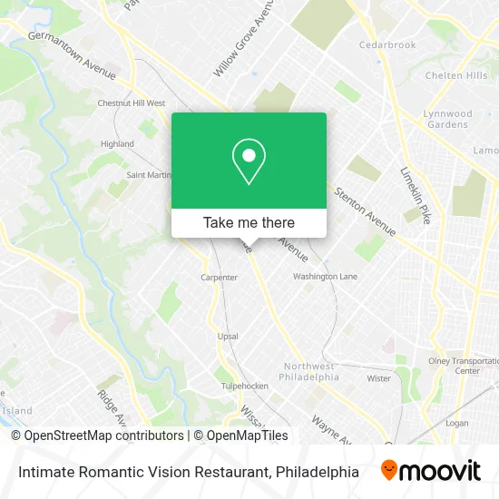 Intimate Romantic Vision Restaurant map