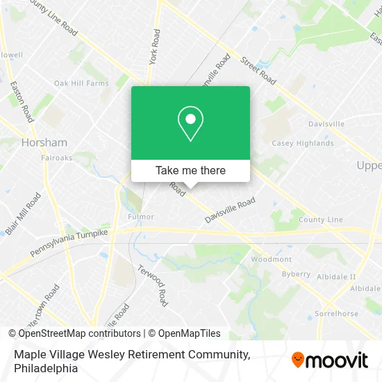 Maple Village Wesley Retirement Community map