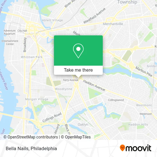 Bella Nails map