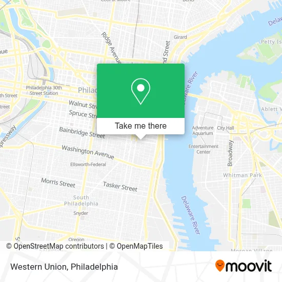 Western Union map